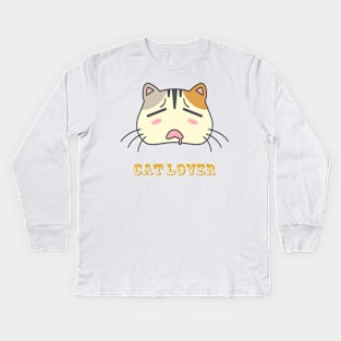 Cute cat Kids Long Sleeve T-Shirt